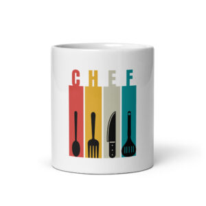 The Cook White glossy mug