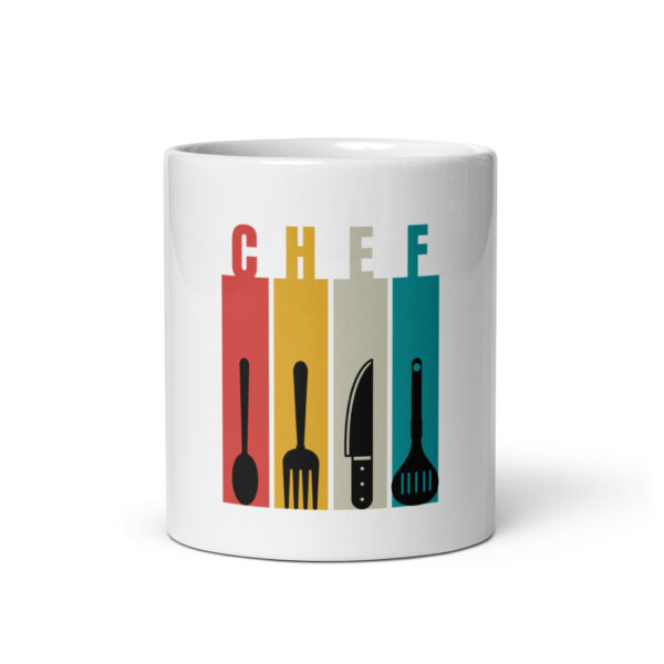 The Cook White glossy mug
