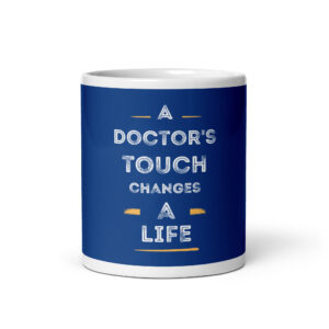 The Doctor White glossy mug