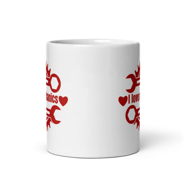 The Mechanic White glossy mug