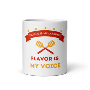The Cook White glossy mug