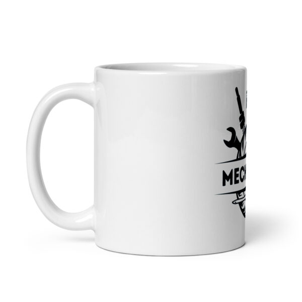 The Mechanics White glossy mug