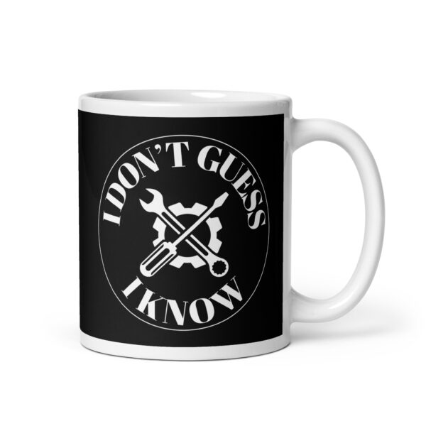 The mechanics White glossy mug