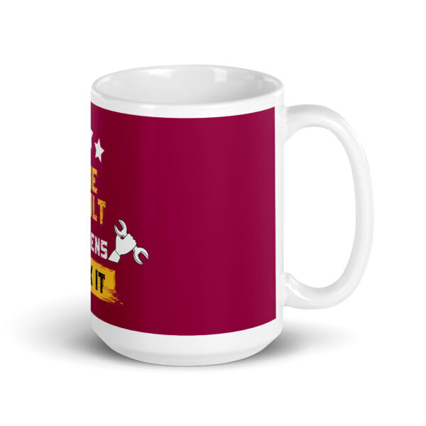 The Mechanics White glossy mug